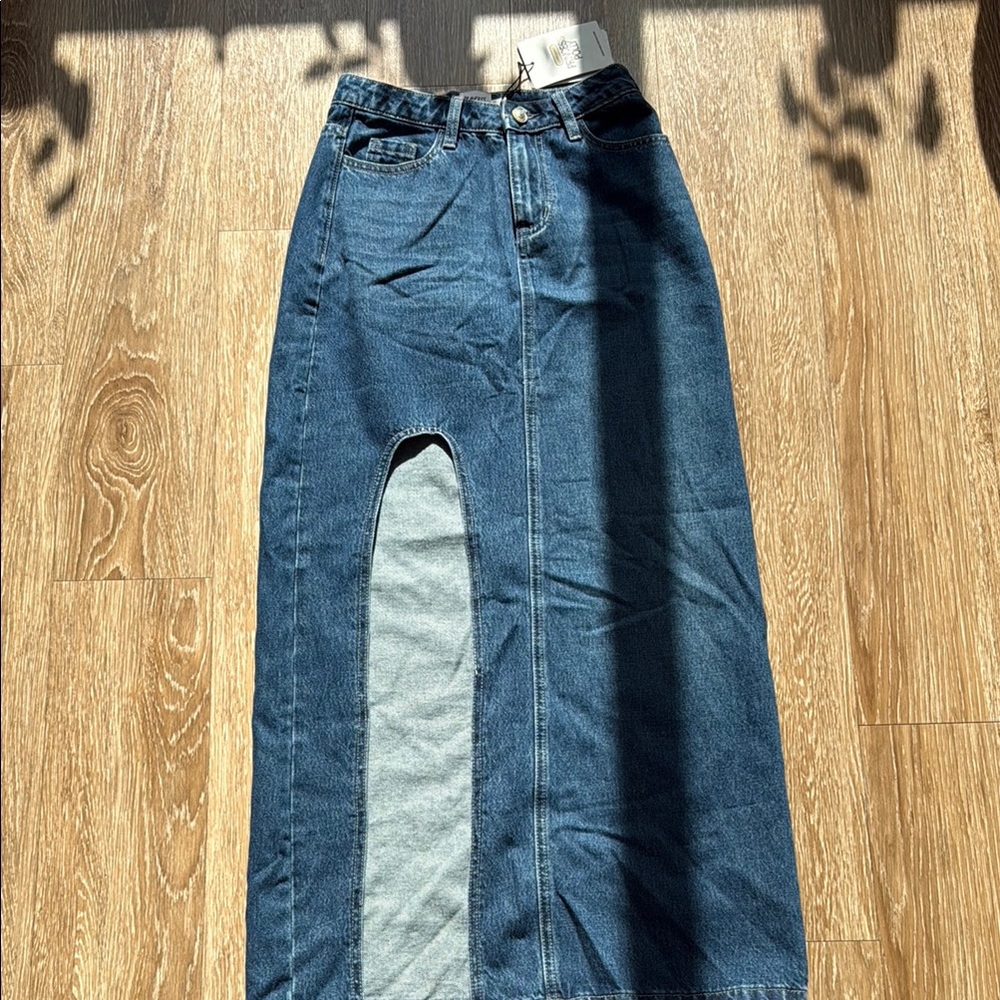 Princess Polly Denim Maxi Skirt